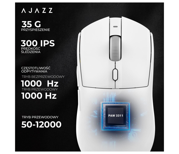 Ajazz AJ139 V2 MC 3311 ze stacją dokującą biała - 1536391 - zdjęcie 10